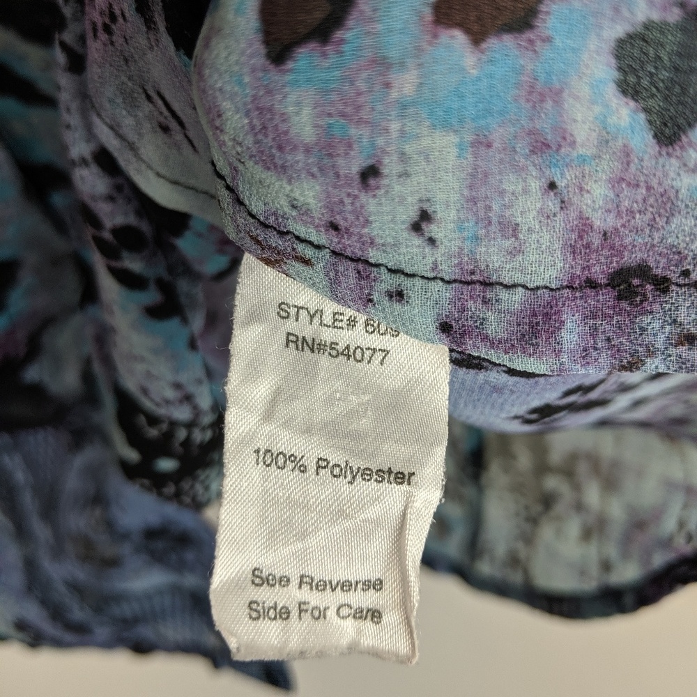 Cabi Gorgeous Python Print Blouse Size L - image 7